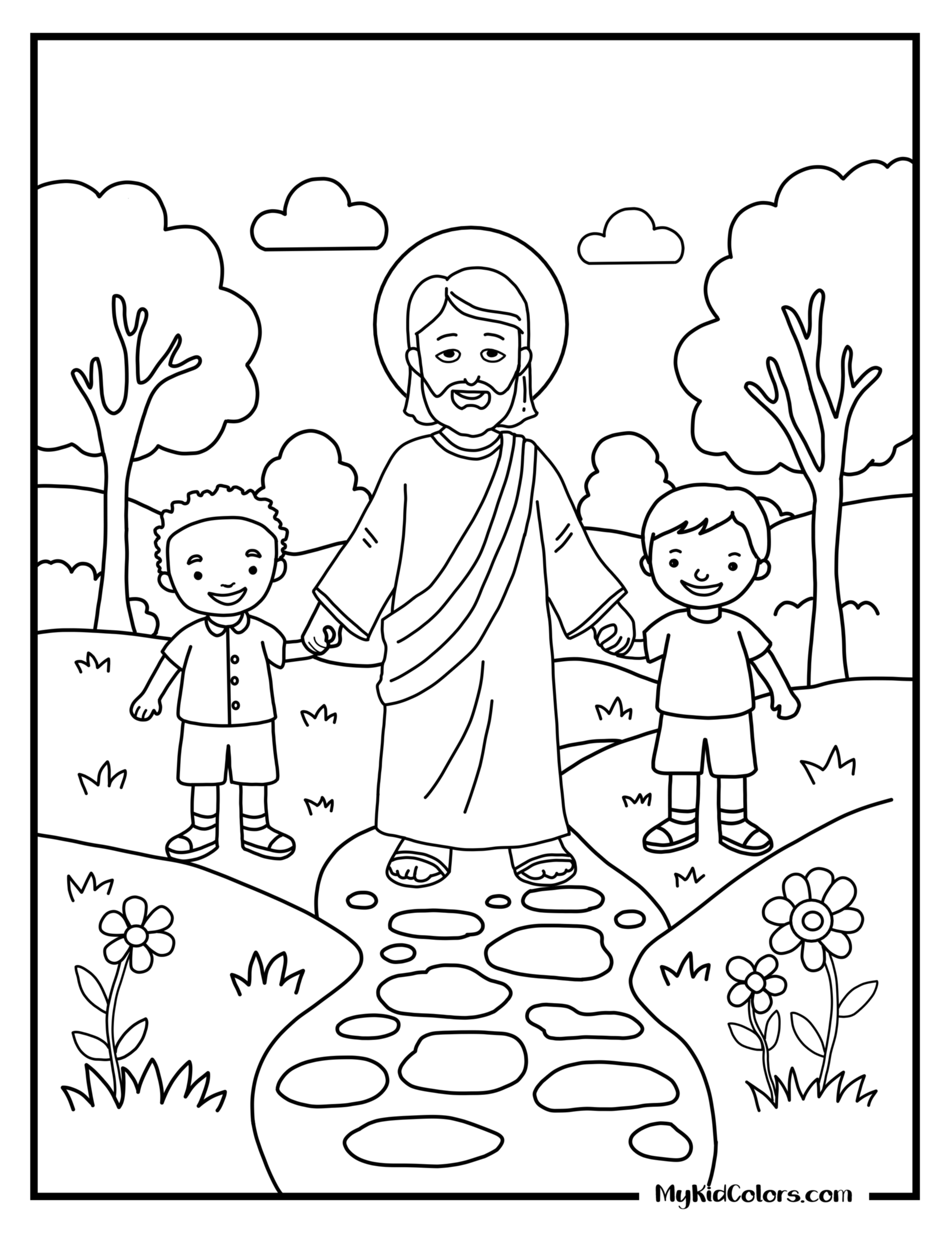 Free Jesus Loves Me Coloring Page – 15 Christian Printables for Kids ...