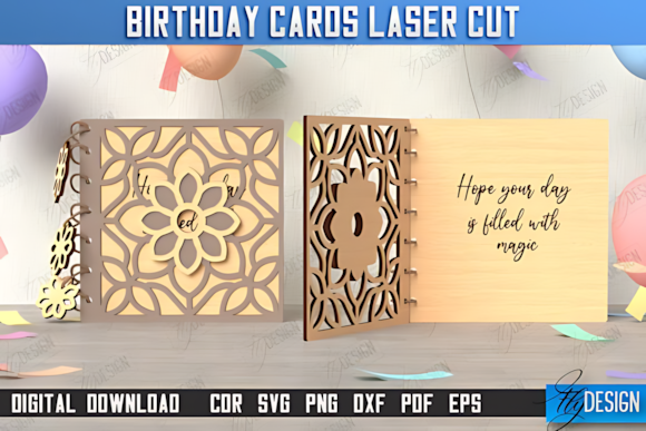Birthday Card Laser Cut | Greeting Card