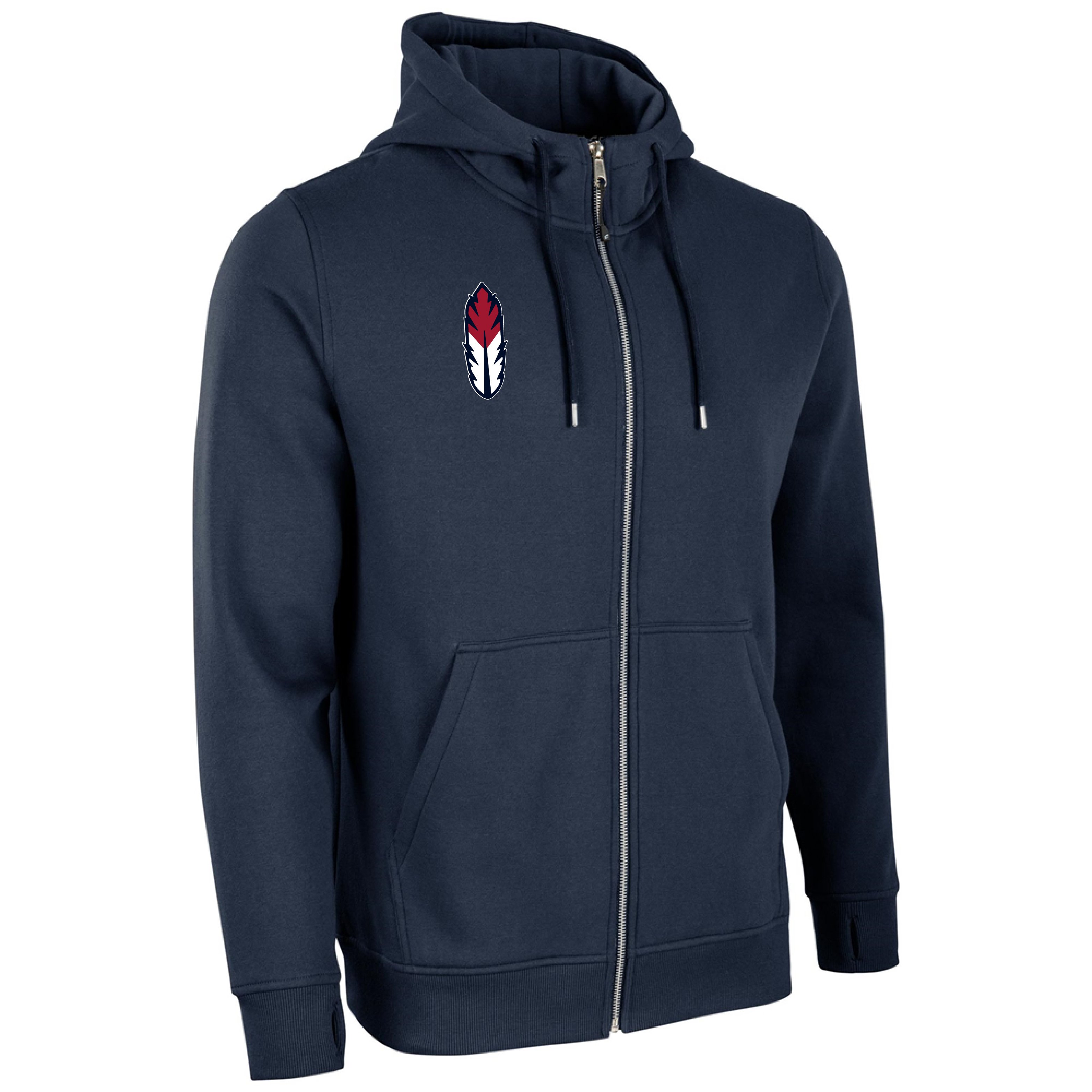Feather Logo Victory Fleece Full Zip Hoodie - Payhip
