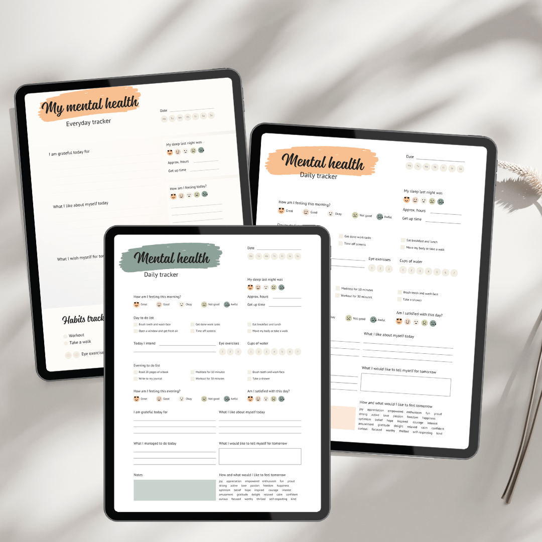 Daily Mood Tracker Simple, Printable Mood Track, Emotion tracker - Payhip