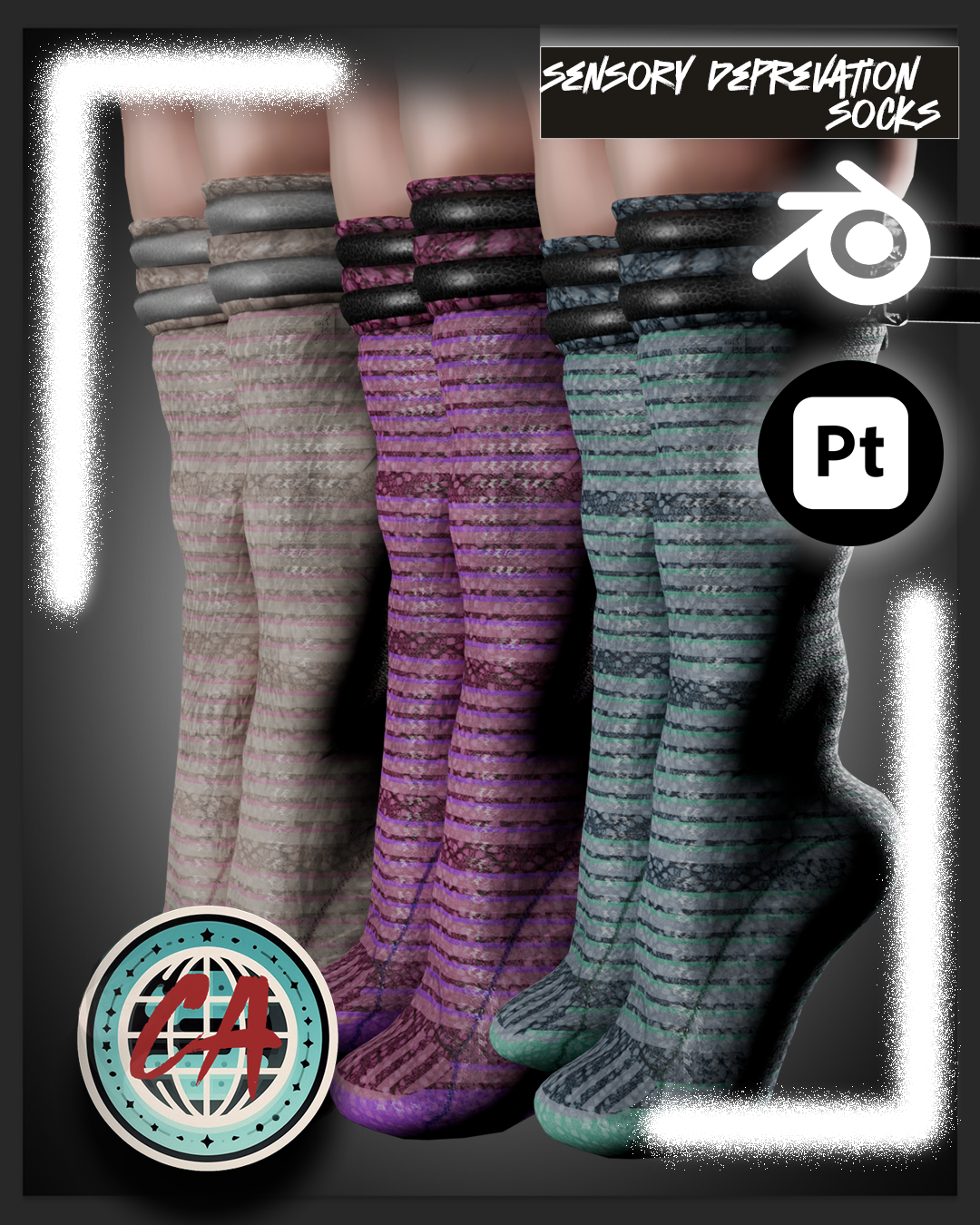 Sensory Deprevation Socks (FREE in SERVER) (15+ SWAPS/PBR MAPS)(RIGGED-EGIRL)(FLOWEY-STRAPS#16BONES)