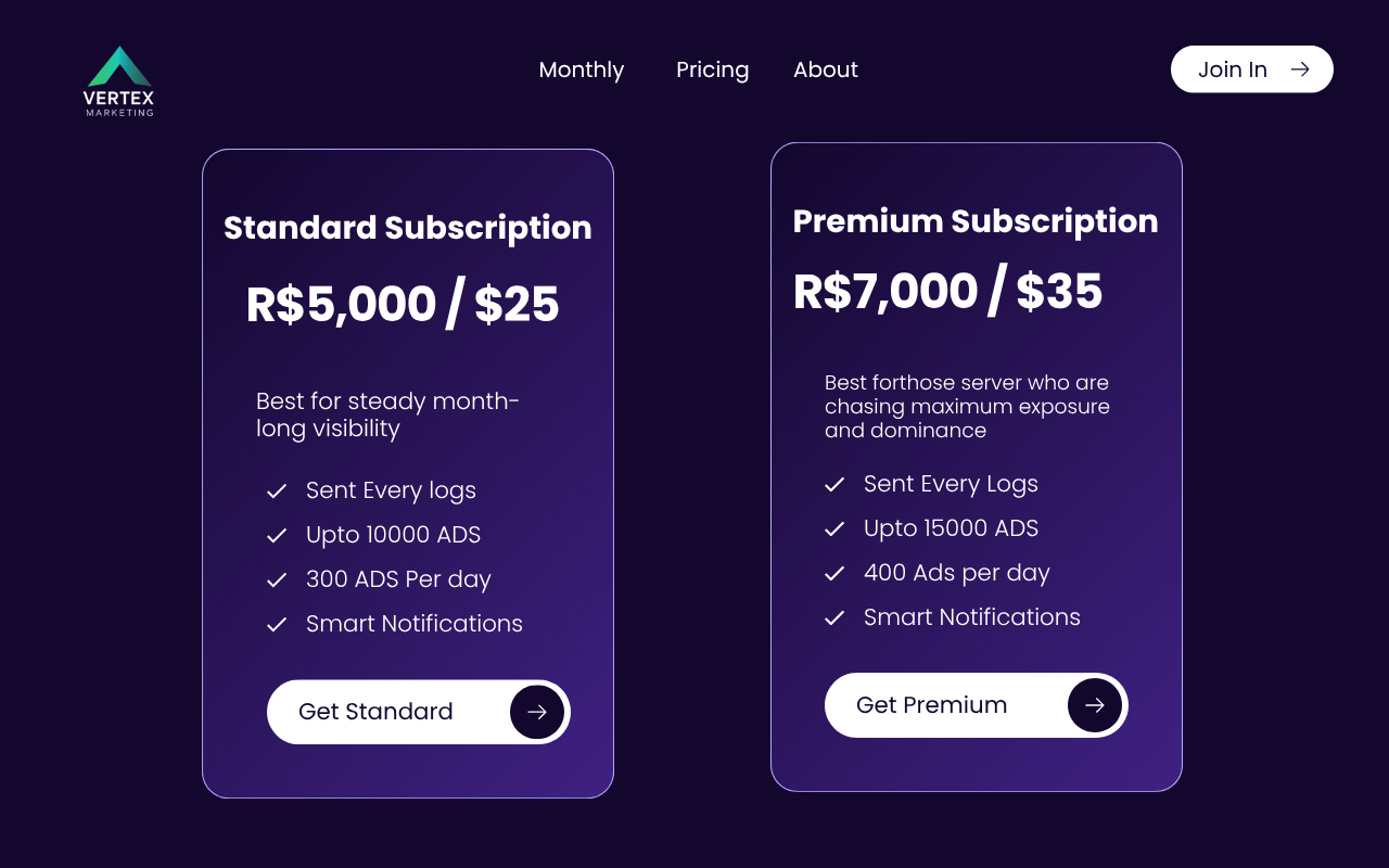 Monthly - Standard Subscription - Payhip