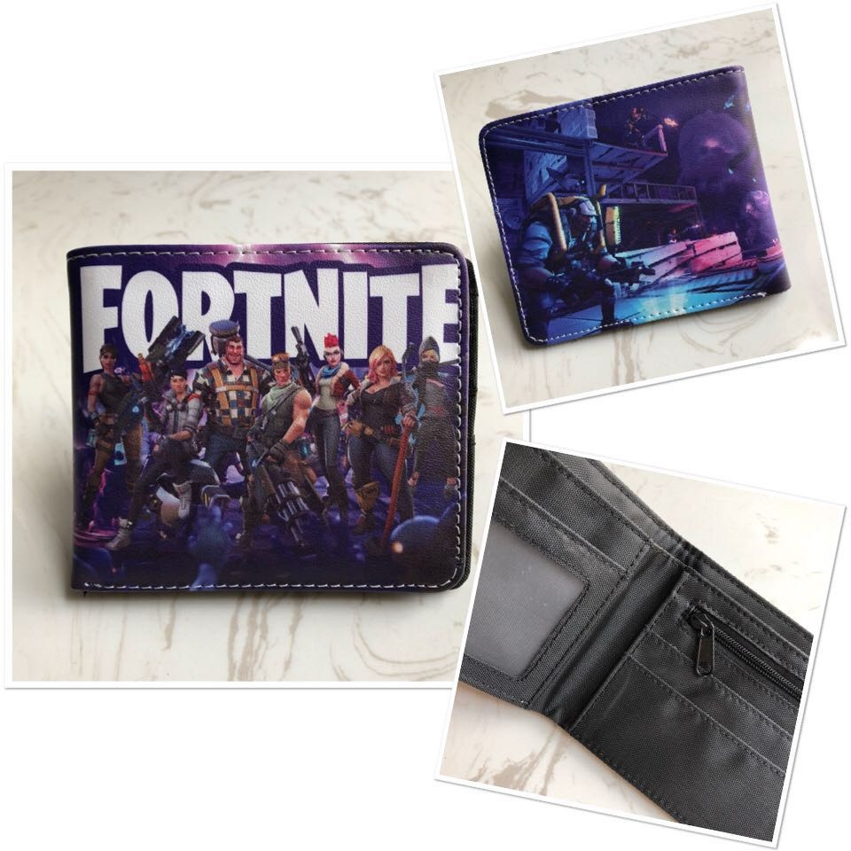 Short zipper wallet crafted from premium PU leather with Battle Royale motif.