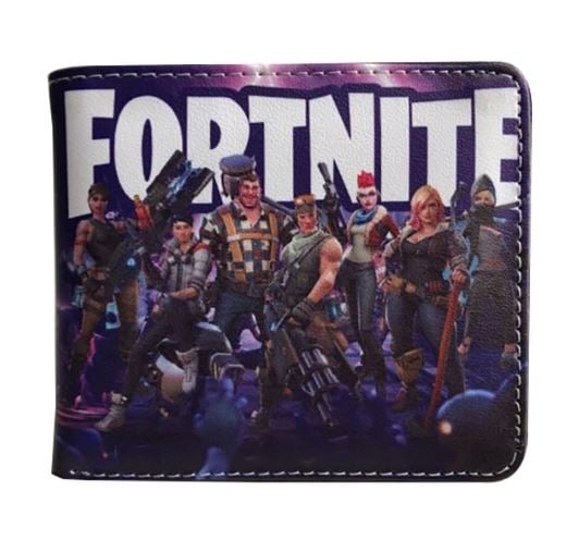 Women’s Battle Royale design PU leather wallet with smooth zip compartment.