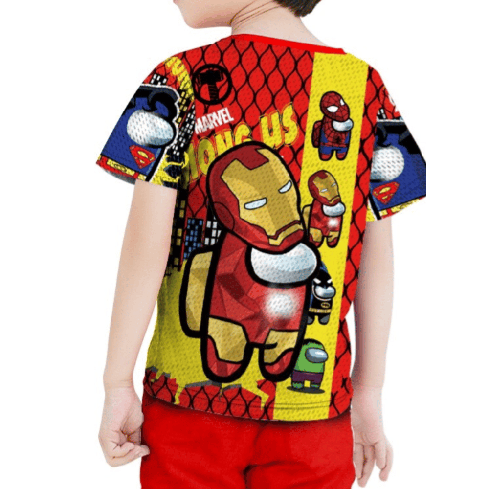 J-028 Hero Crew top and pants outfit for young boys, comfortable casual wear.