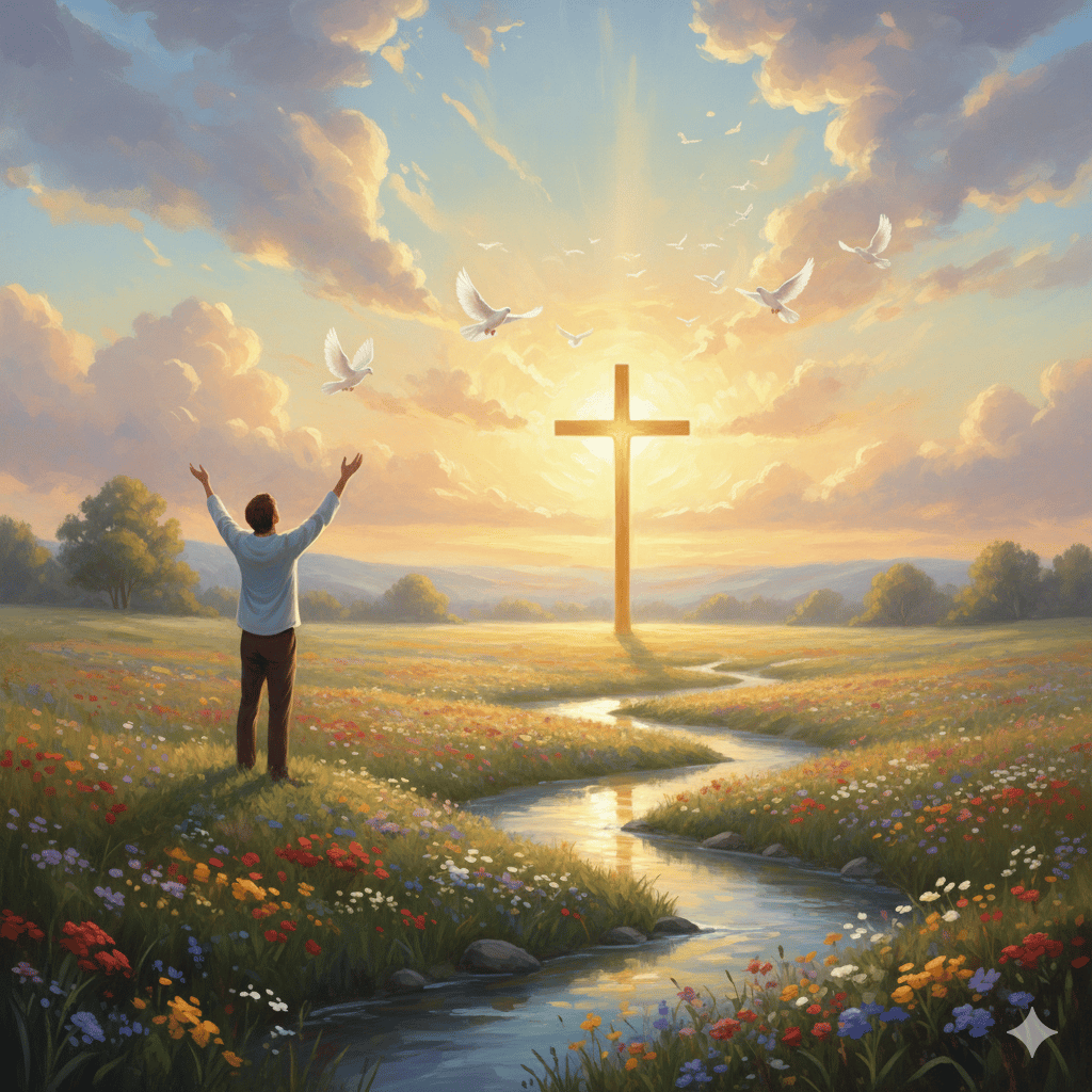 Serene scene symbolizing faith - Payhip