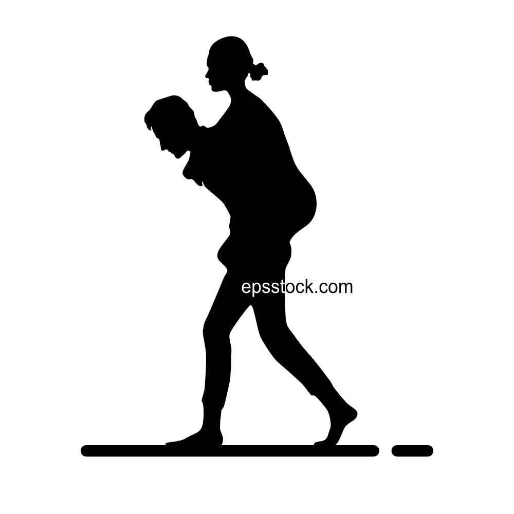 Man giving piggyback ride to female friend