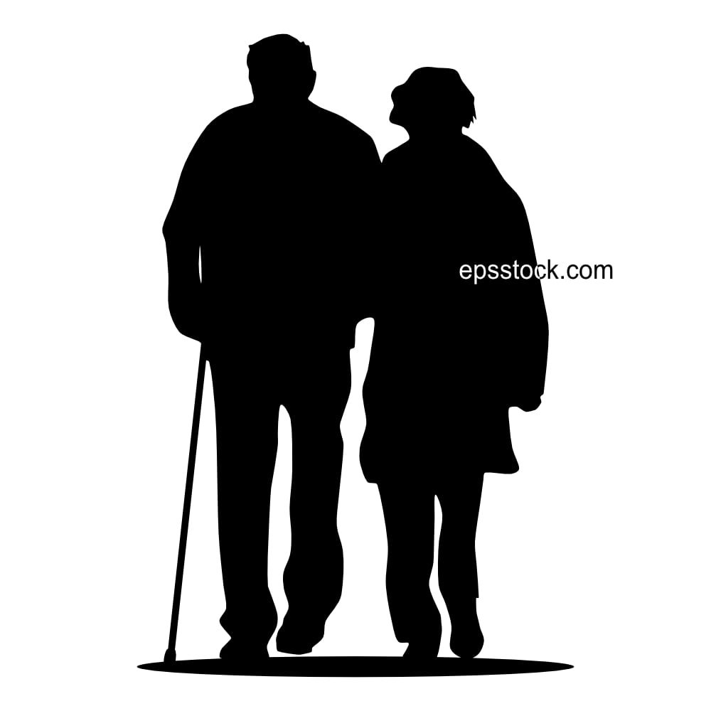 Symbol of an elderly couple