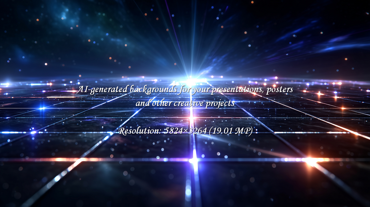 Dynamic digital grid with glowing lights and cosmic nebula creates a ...