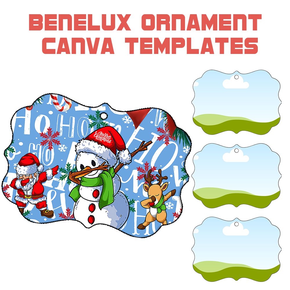 benelux ornament template christmas ornament frame canva christmas template sublimation ornament design holiday gift tag template christmas frame design editable canva ornament photo ornament frame digital ornament download holiday print design