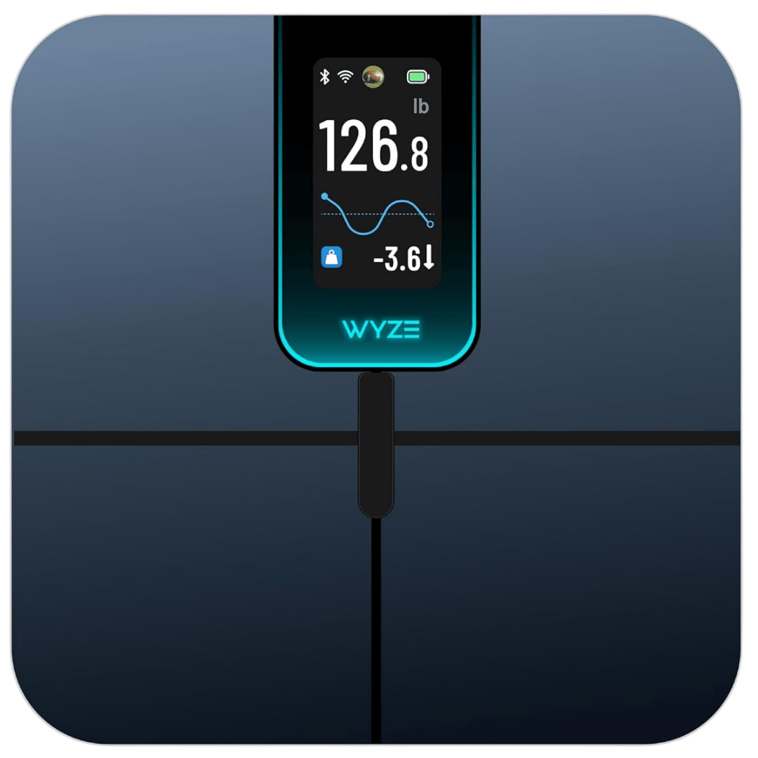 Ultra, Smart Scale with 4.3" Color Display, Digital Bathroom Scale for Body Weight BMI Muscle Mass Composition, Wi-Fi & Bluetooth Body Fat Scale with Heart Rate, 400 lbs (Black)