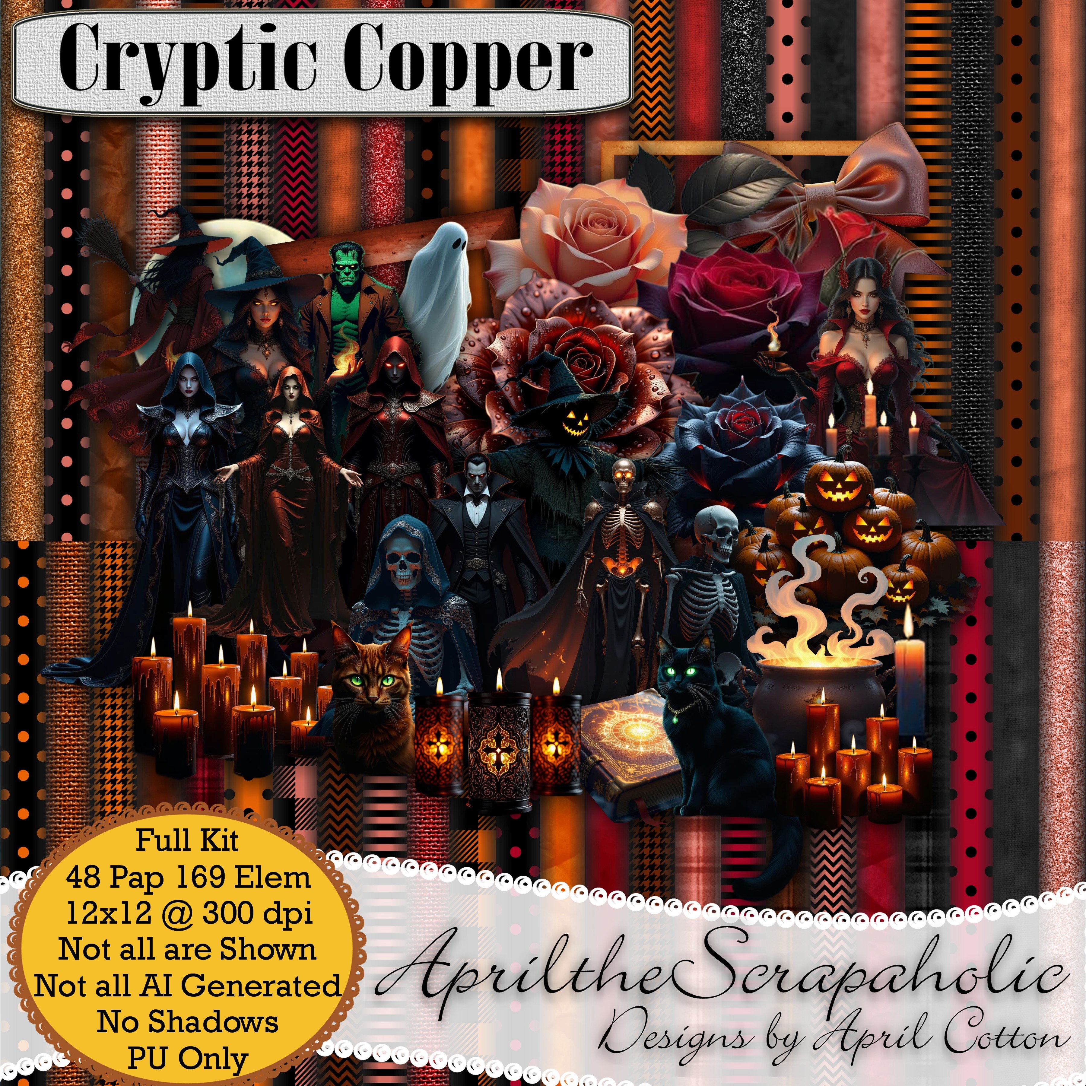 Cryptic Copper Kit, Elements and Papers are on sale now in the store ...