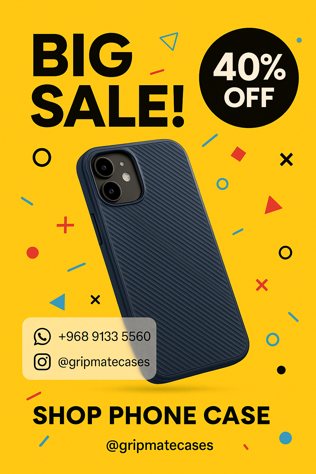 Vibrant Discount Ad Poster Makers - ChatGPT Image Prompt