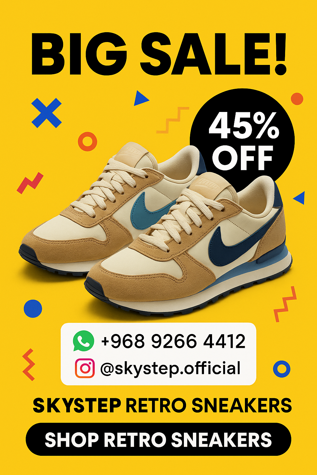 Vibrant Discount Ad Poster Makers - ChatGPT Image Prompt