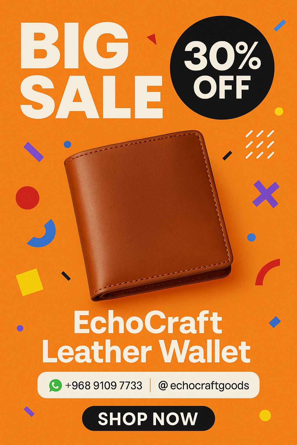 Vibrant Discount Ad Poster Makers - ChatGPT Image Prompt