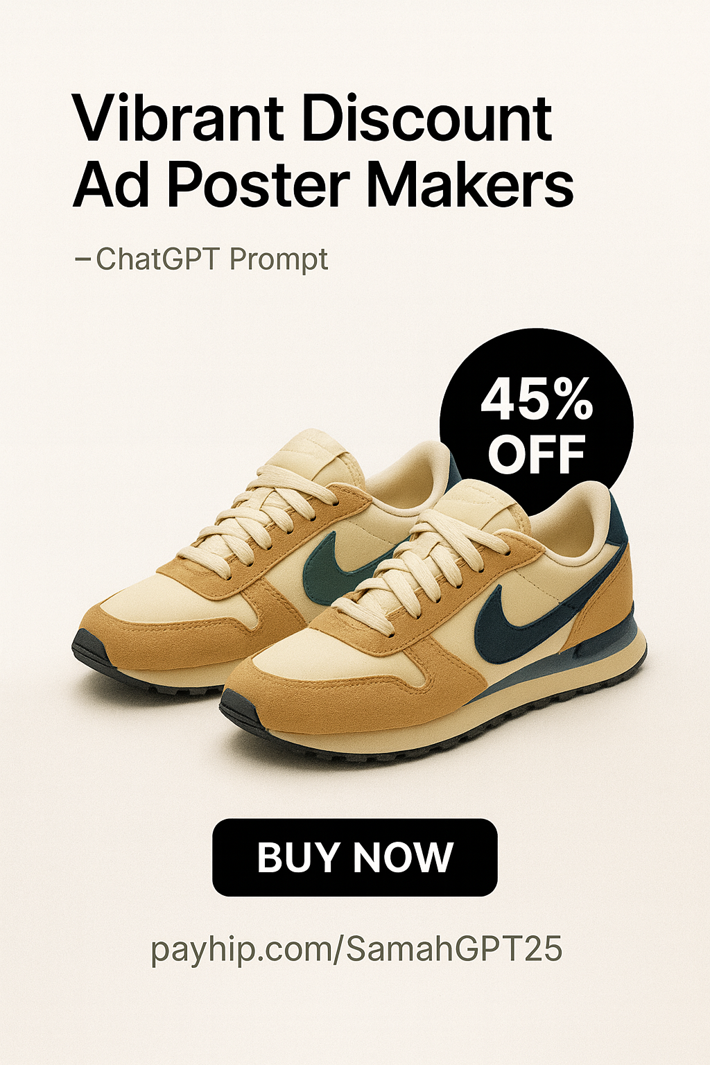 Vibrant Discount Ad Poster Makers - ChatGPT Image Prompt