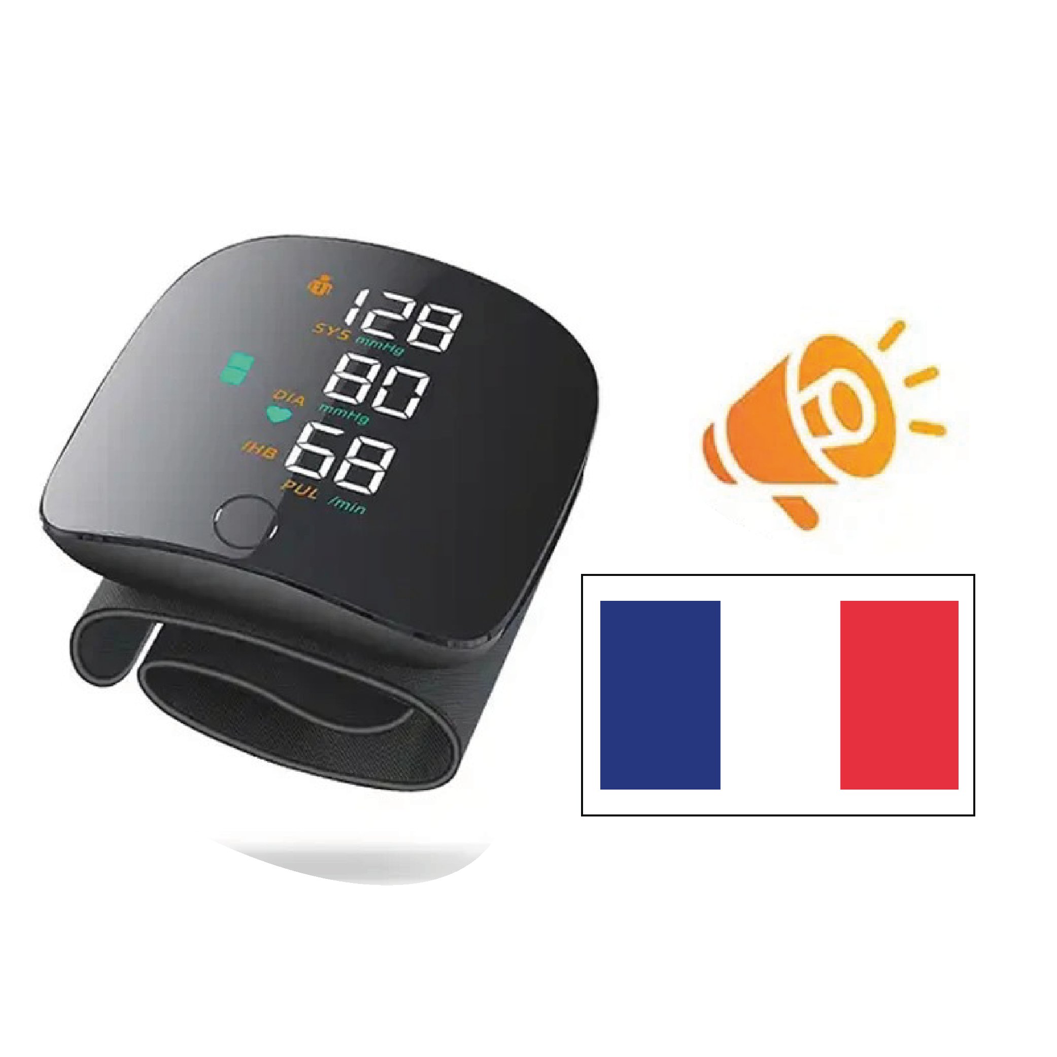 Tensiomètre électronique De Poignet Sanitas - Moniteur De Pression Artérielle Et Fréquence Cardiaque - Occasion Fonctionnel