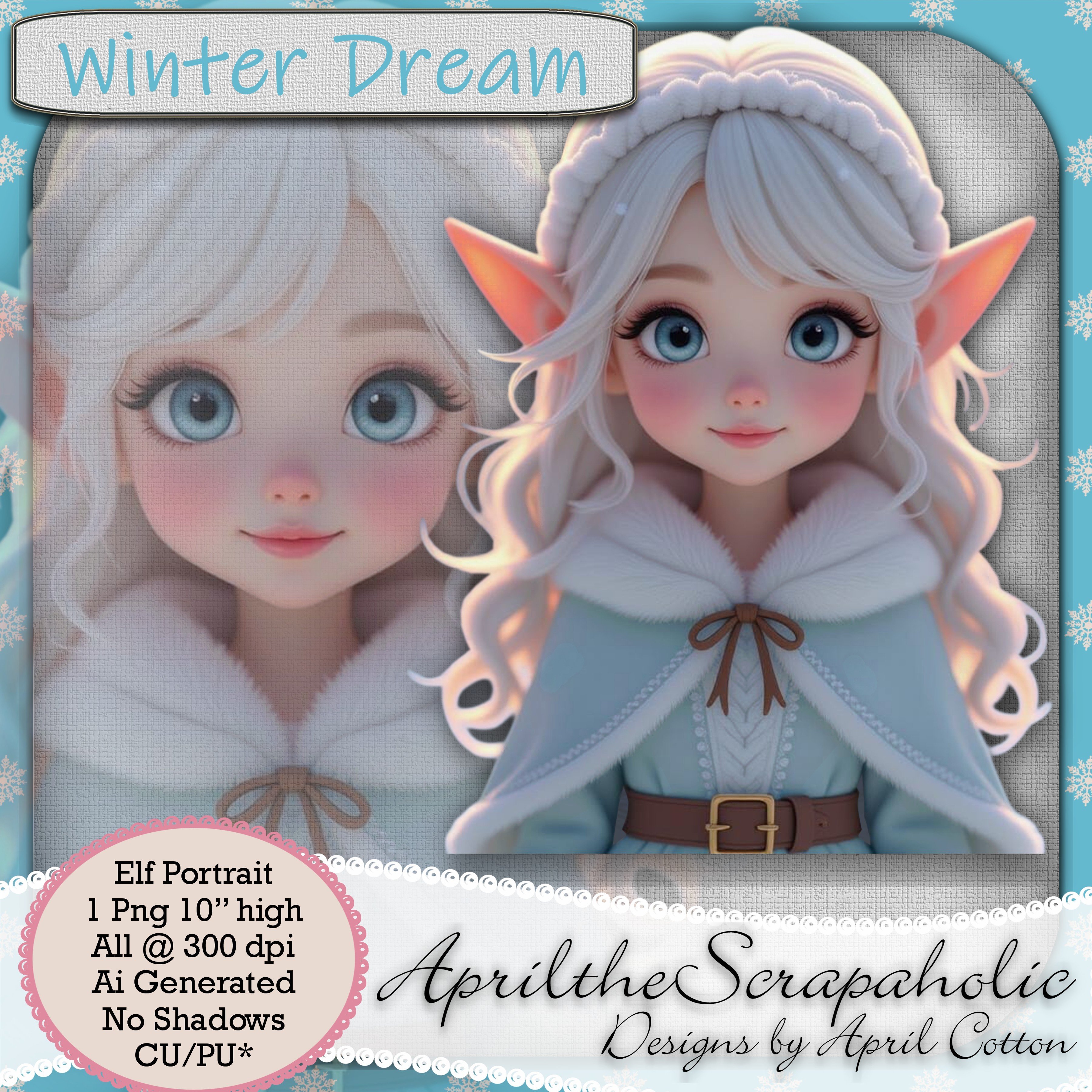 Winter Dream - Elf Portrait 2 - Payhip