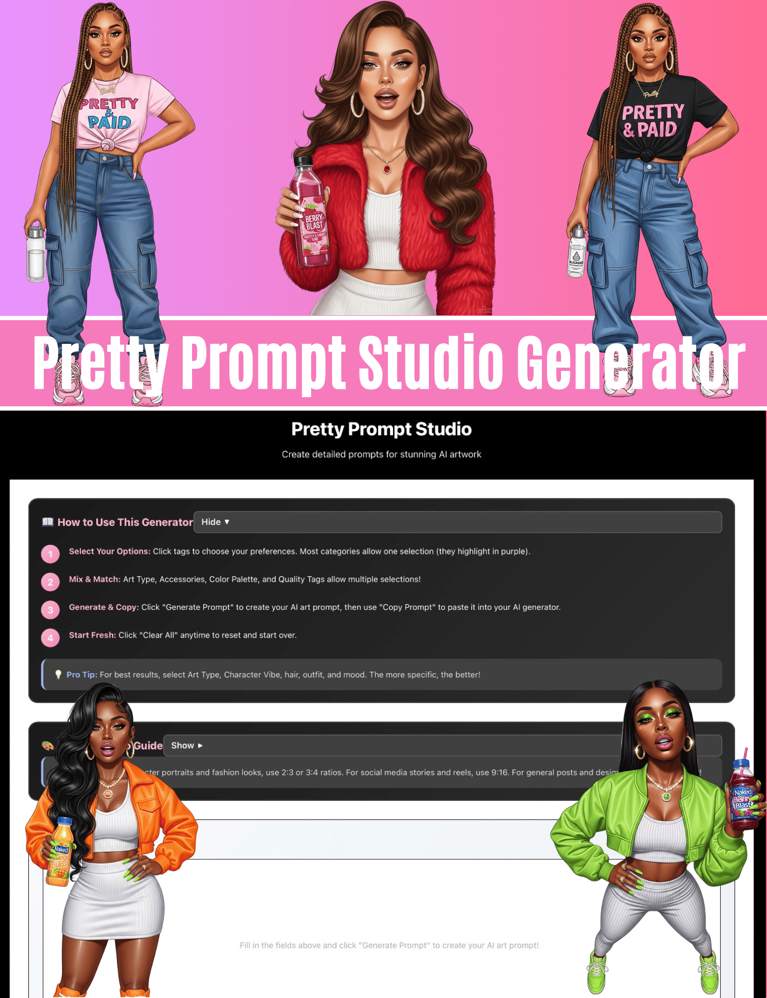 Pretty Prompt Studio Generator - Payhip