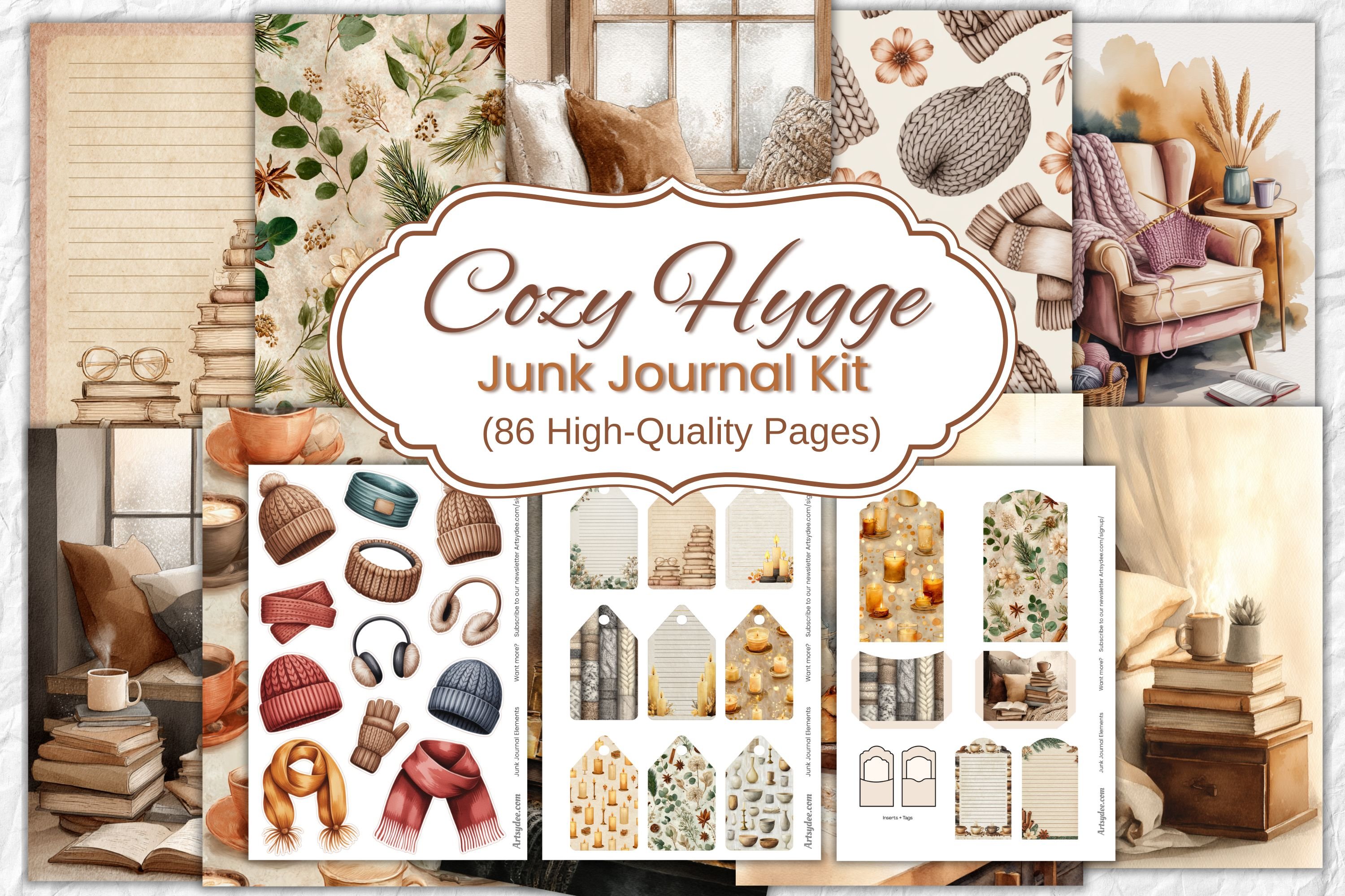 The Cozy Hygge Junk Journal Kit