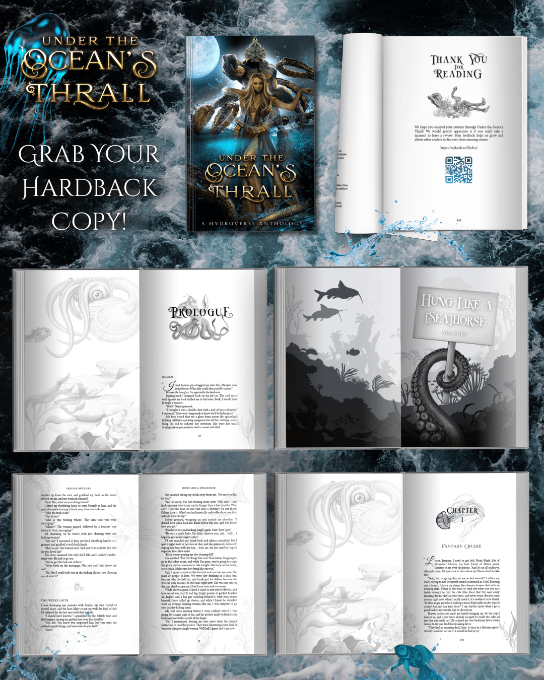 interior formatting design for under the ocean's thrall hardback available for limited time author yd la mar