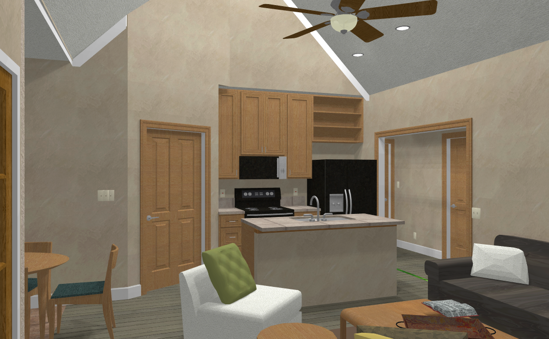 cottage house plan kitchen image