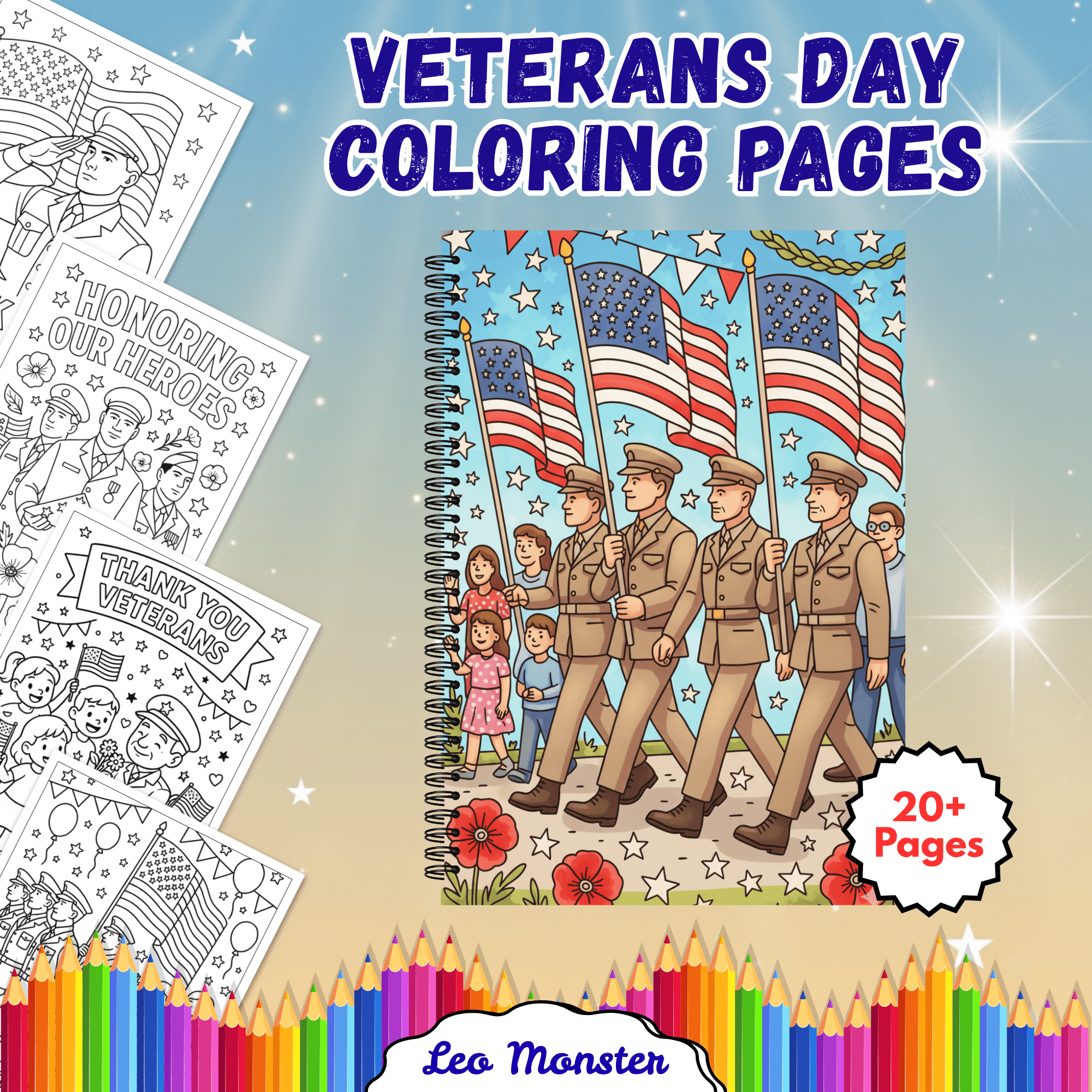 20 Veterans Day Coloring Pages - Payhip