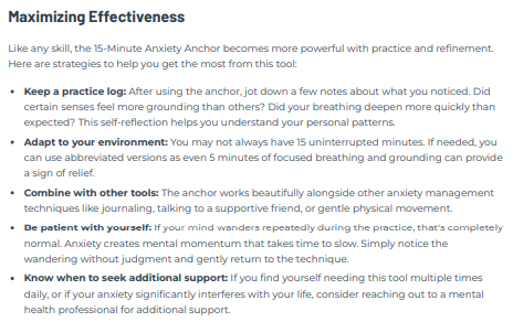 Page from anxiety anchor