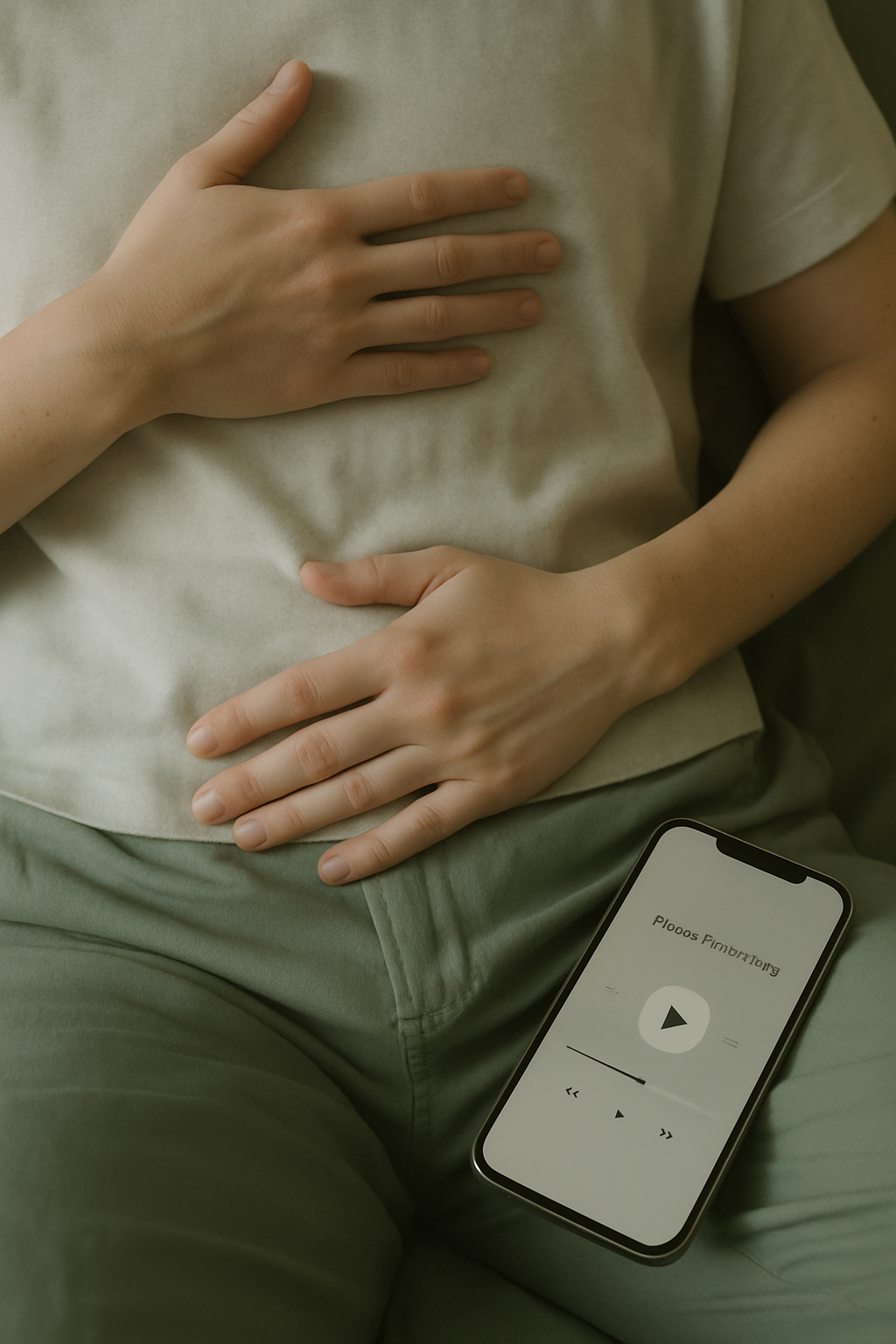 Breathing technique from voice guide