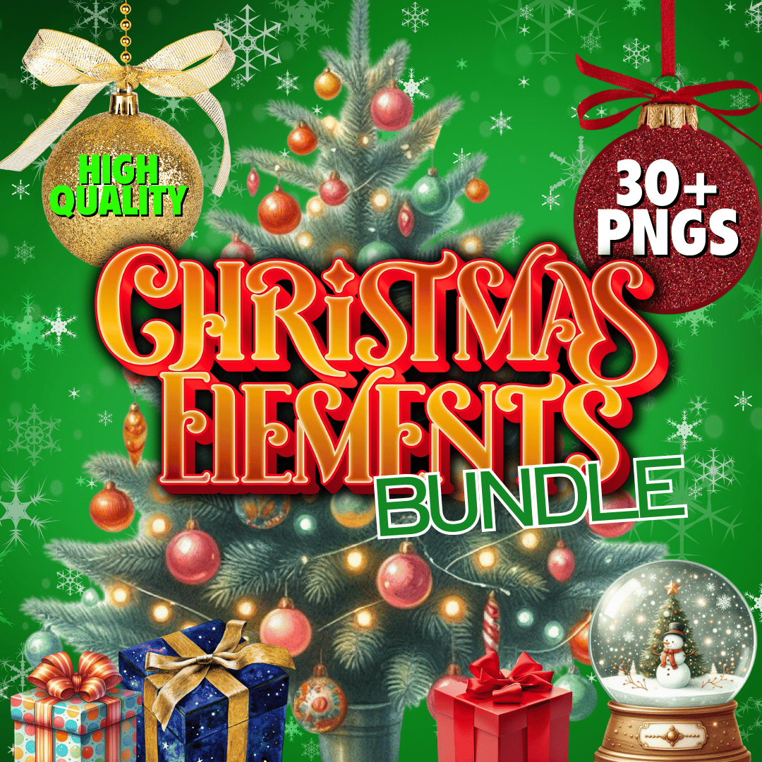 Christmas Elements PNG Bundle - Payhip