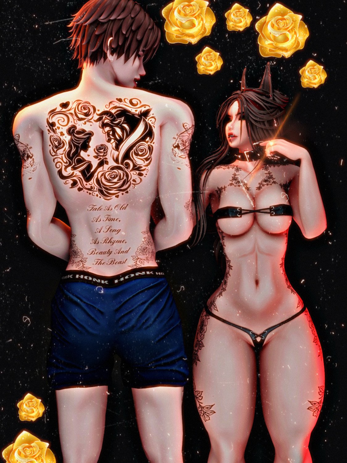 "Beauty and The Beast" Aki, EGirl, Wby Base Textures
