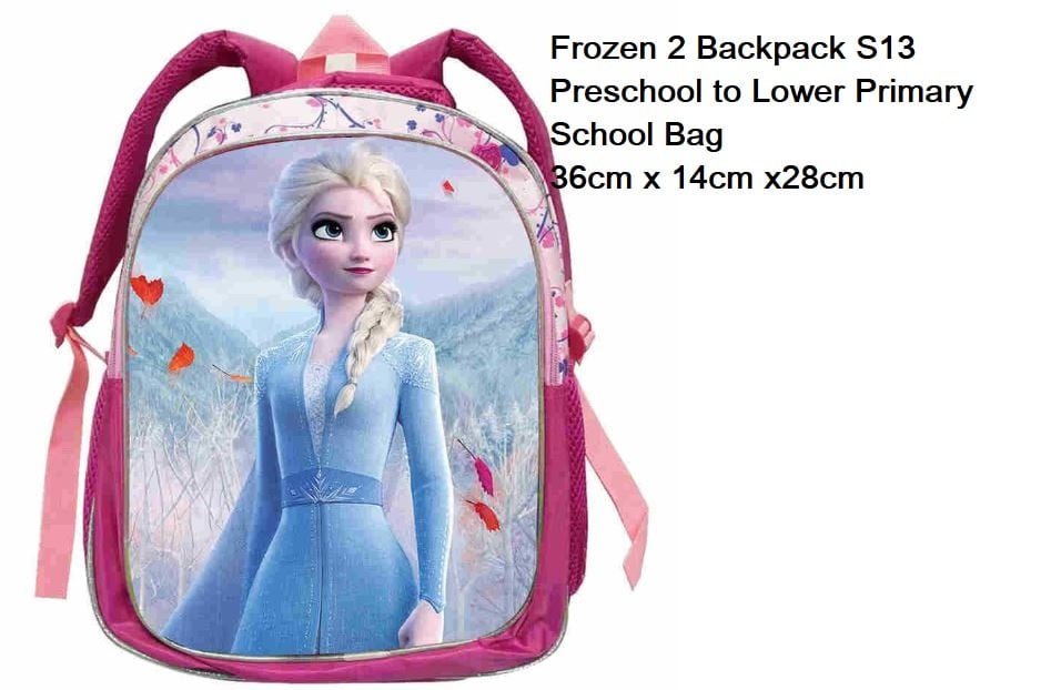 Frozen Princess-Inspired School Bag | Pink | 36cm | A4 Compatible