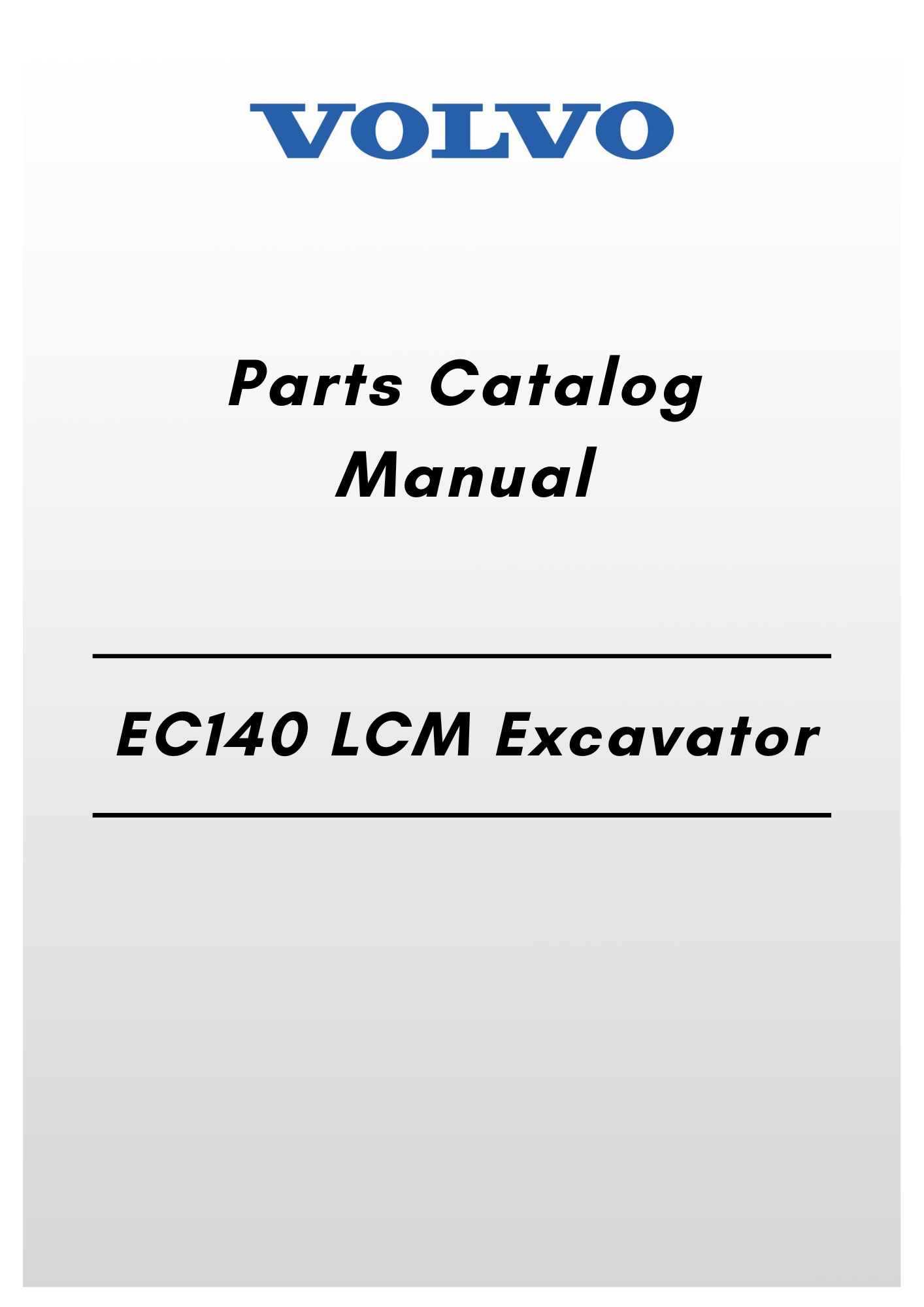 Ec140 Module Volvo EC140 LCM Parts Catalog Excavator manual