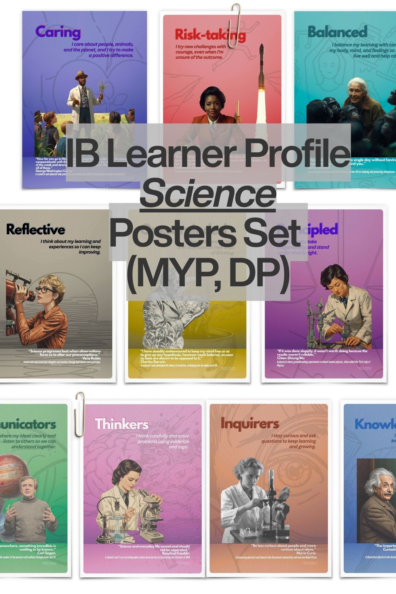 Ib Myp Math Poster IB MYP/ DP Learner Profile Science Posters Teacher Guide - Payhip