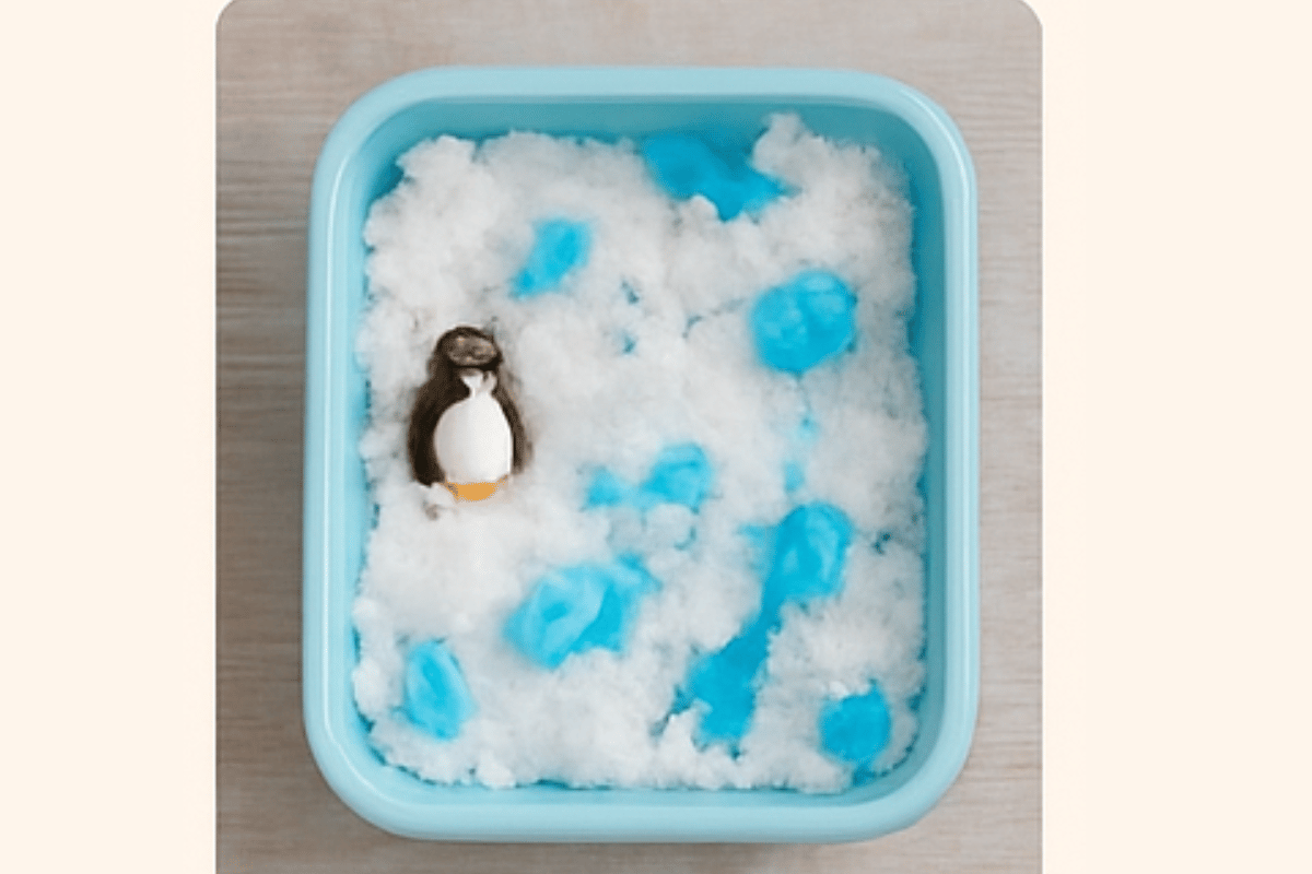 diy winter sensory bin