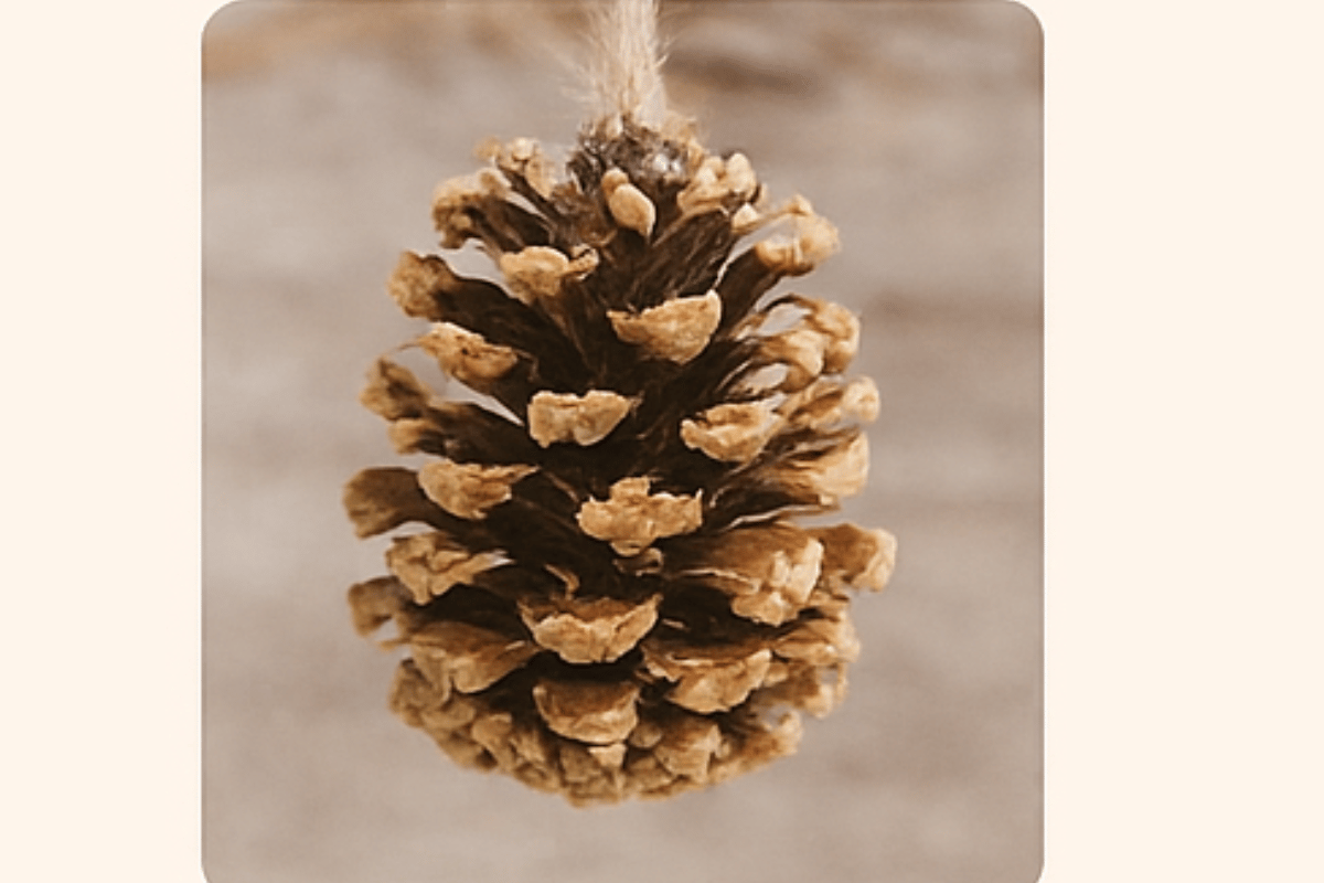 Pinecone bird feeders
