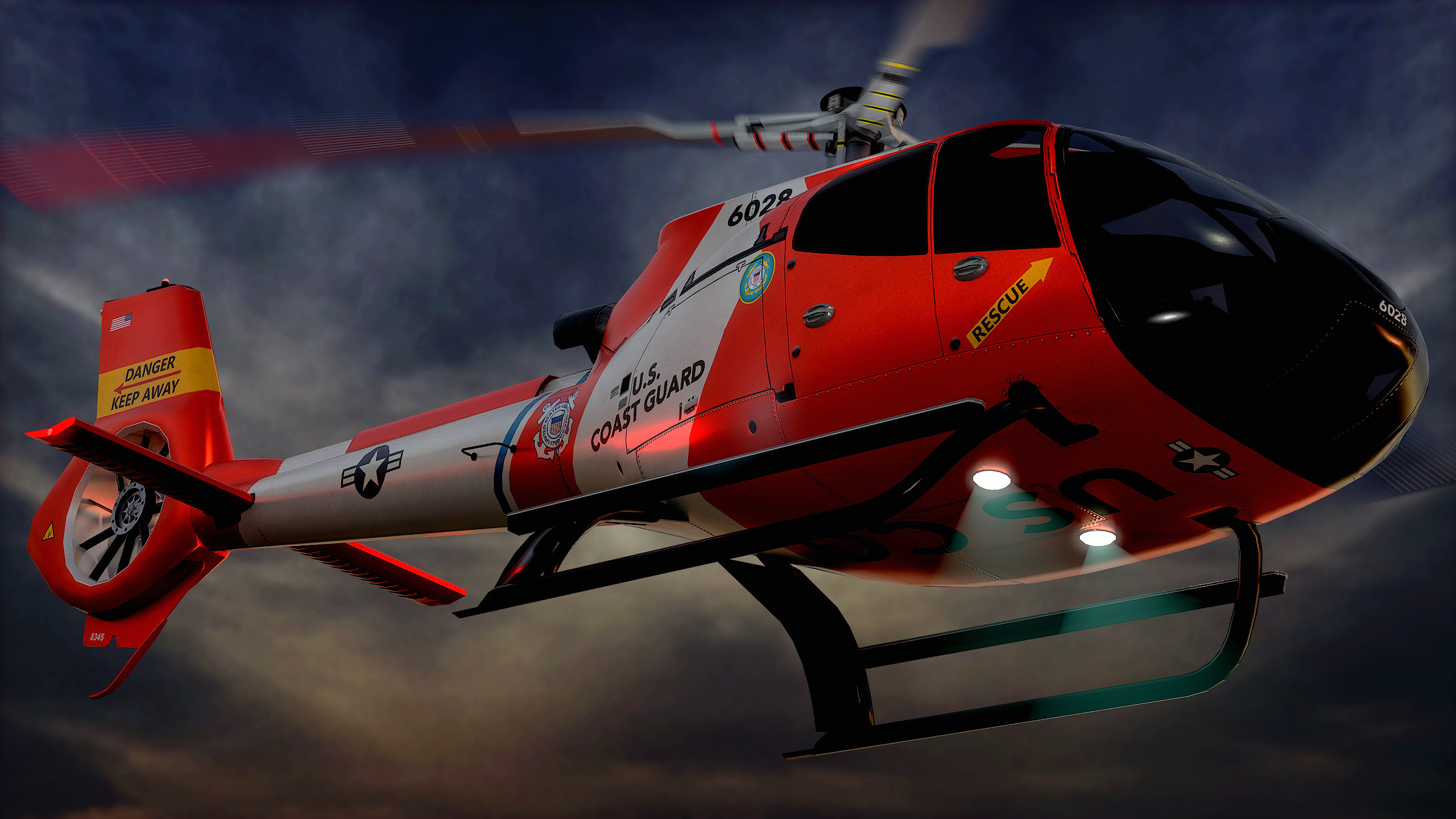 3dgtx - Airbus H130 Helicopter - US Coast Guard