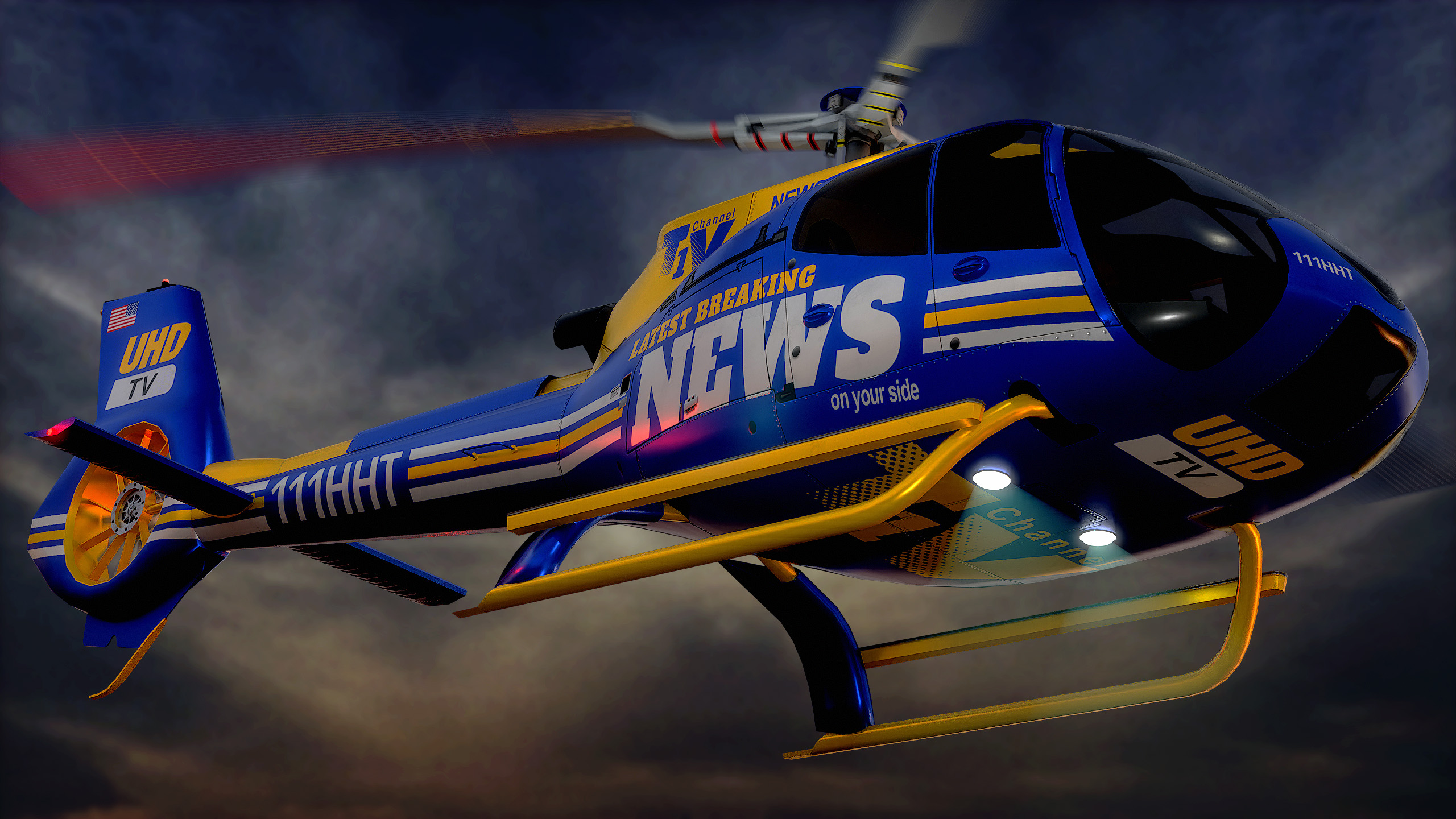 3dgtx - Airbus H130 Helicopter - News Chopper