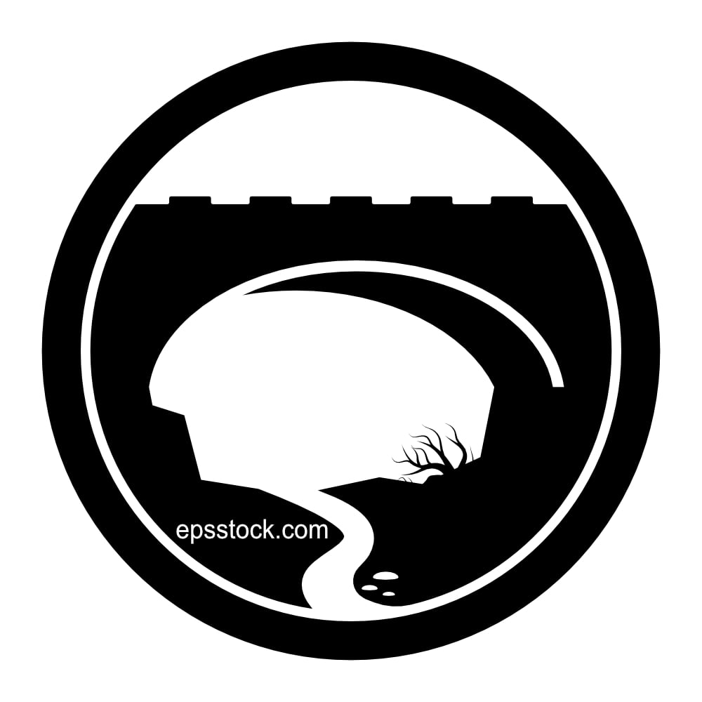 Single-arch river bridge