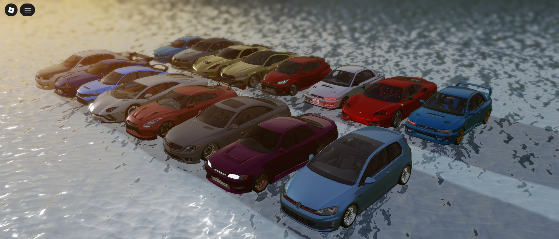Exotic Car Pack for Roblox – 16 Fully Scripted Vehicles