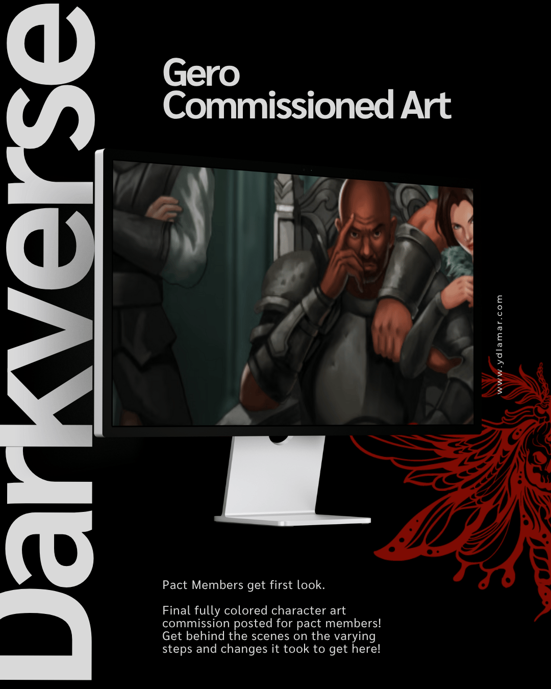 darkverse, gero, bernhard, severin commissioned art author yd la mar high fantasy dark horror
