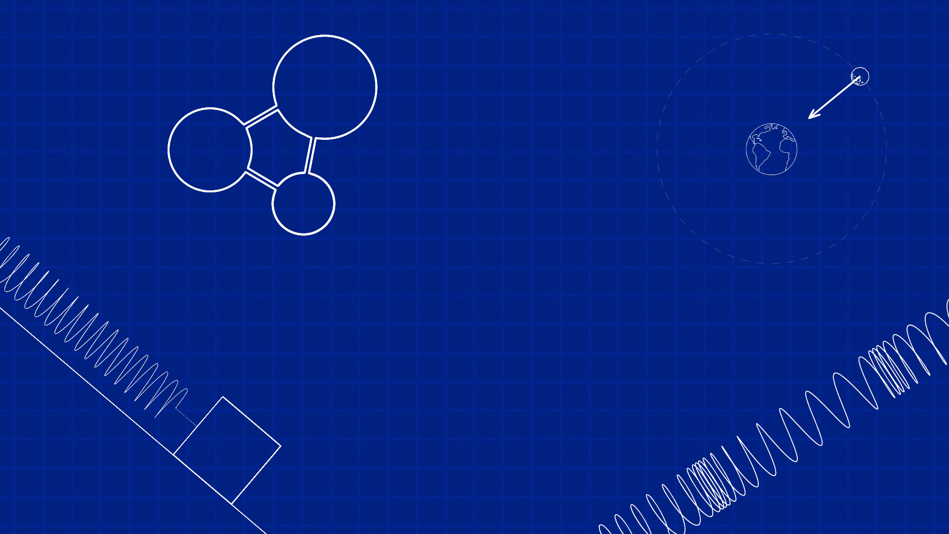 Grafični prikazi fizikalnih pojavov za srednje šole, vzmetno nihalo, longitudinalno valovanje, gravitacija, atom, plinska enačba