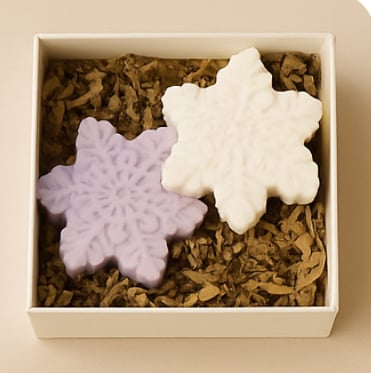 [Winter Collection] Lavender Cream Snowflake Soap - Payhip