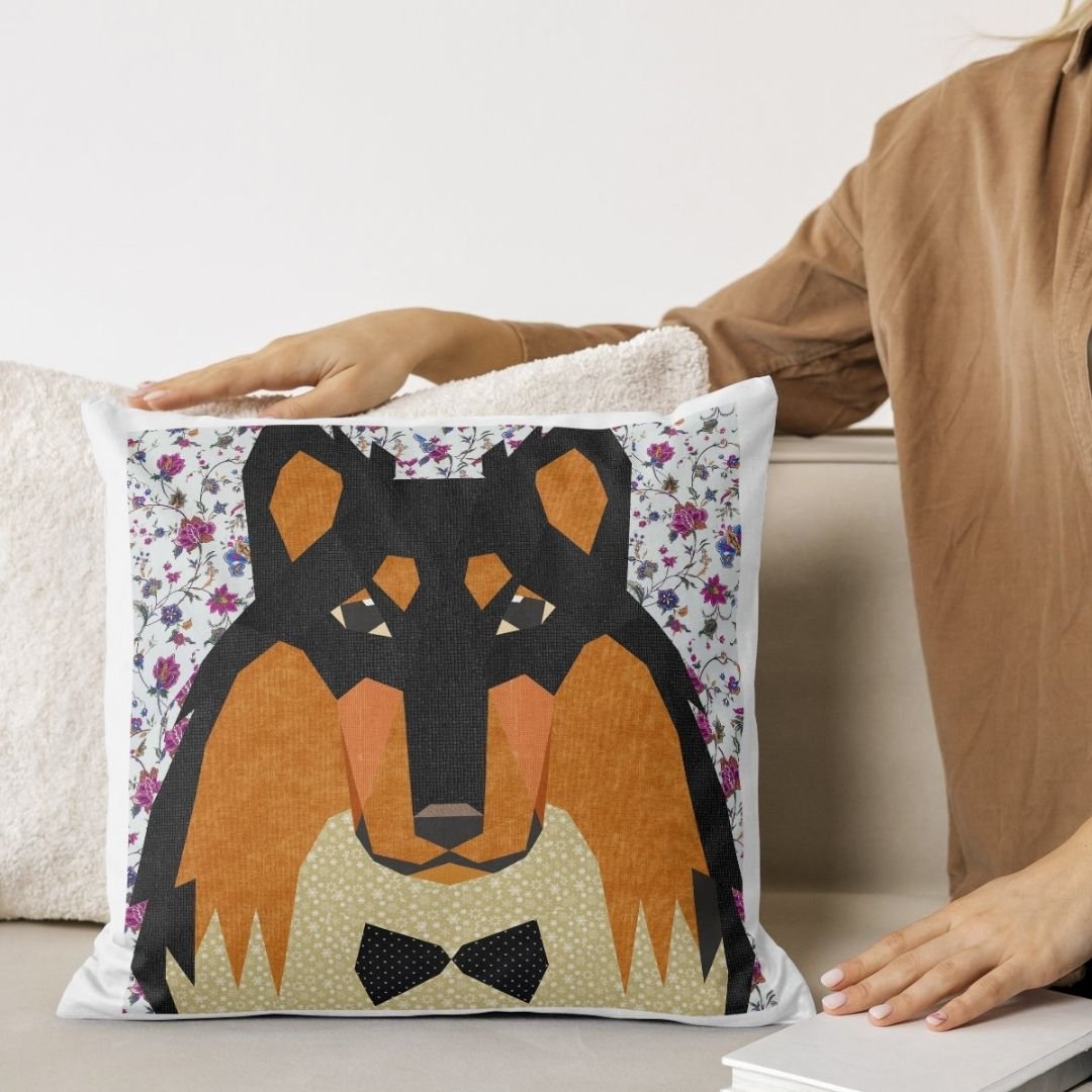 Collie Quilt Block PDF