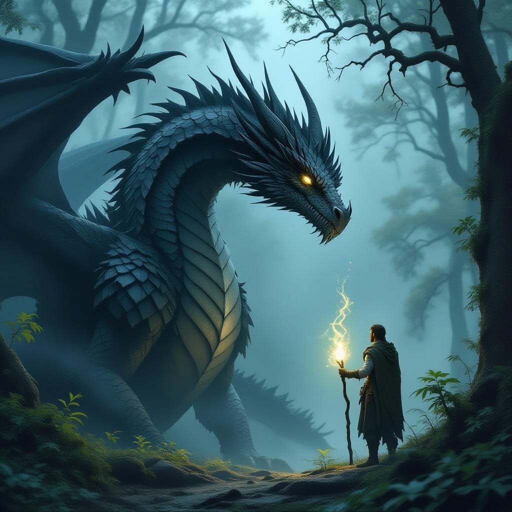 Druid Dragon Base Art