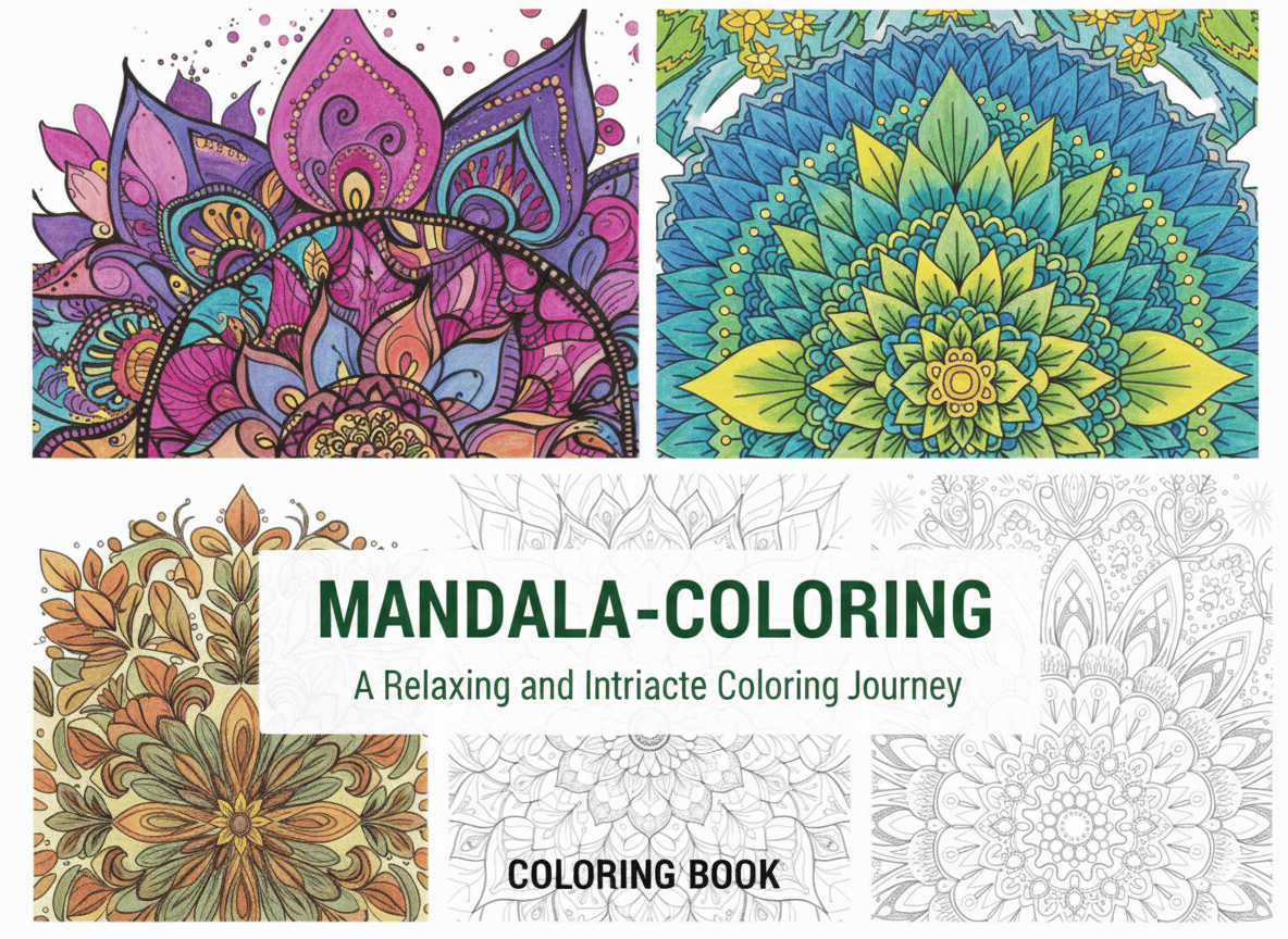 Transform Your Relaxation: Mandala Coloring Book – 20 Printable