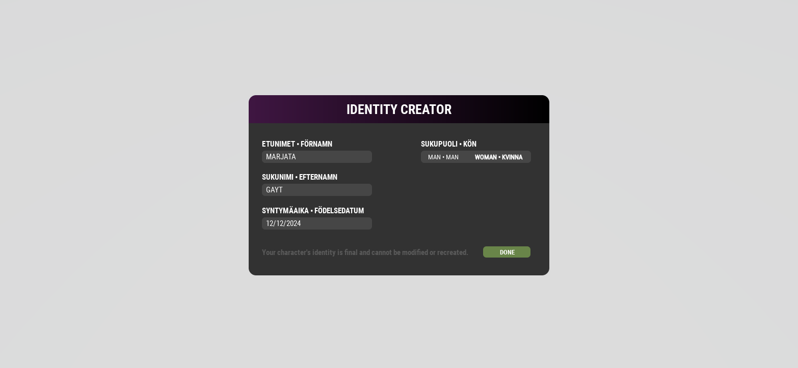 Roblox Identity & Menu Scripted System GUI