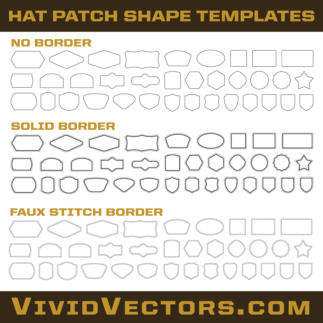hat patch templates badge shape svg bundle vector outlines for laser engraving leather hat patch cutting designs