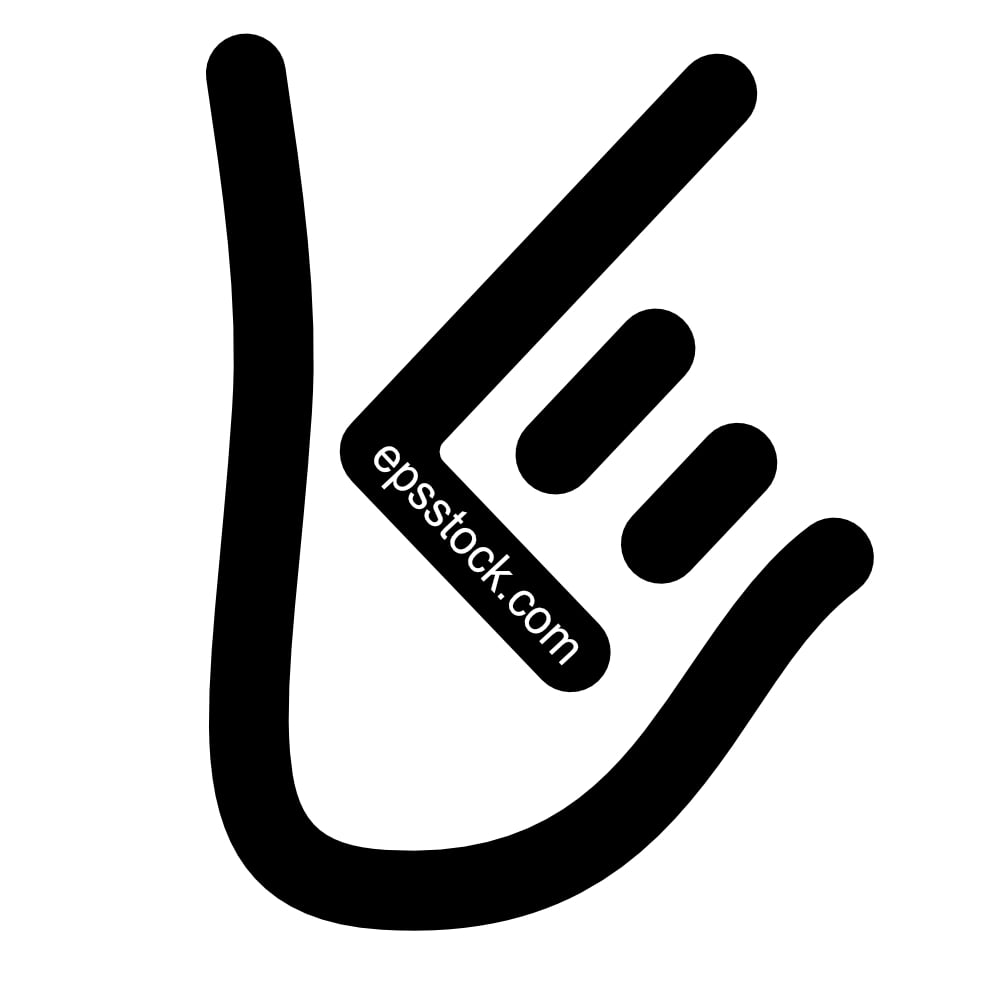 Hand showing letter K