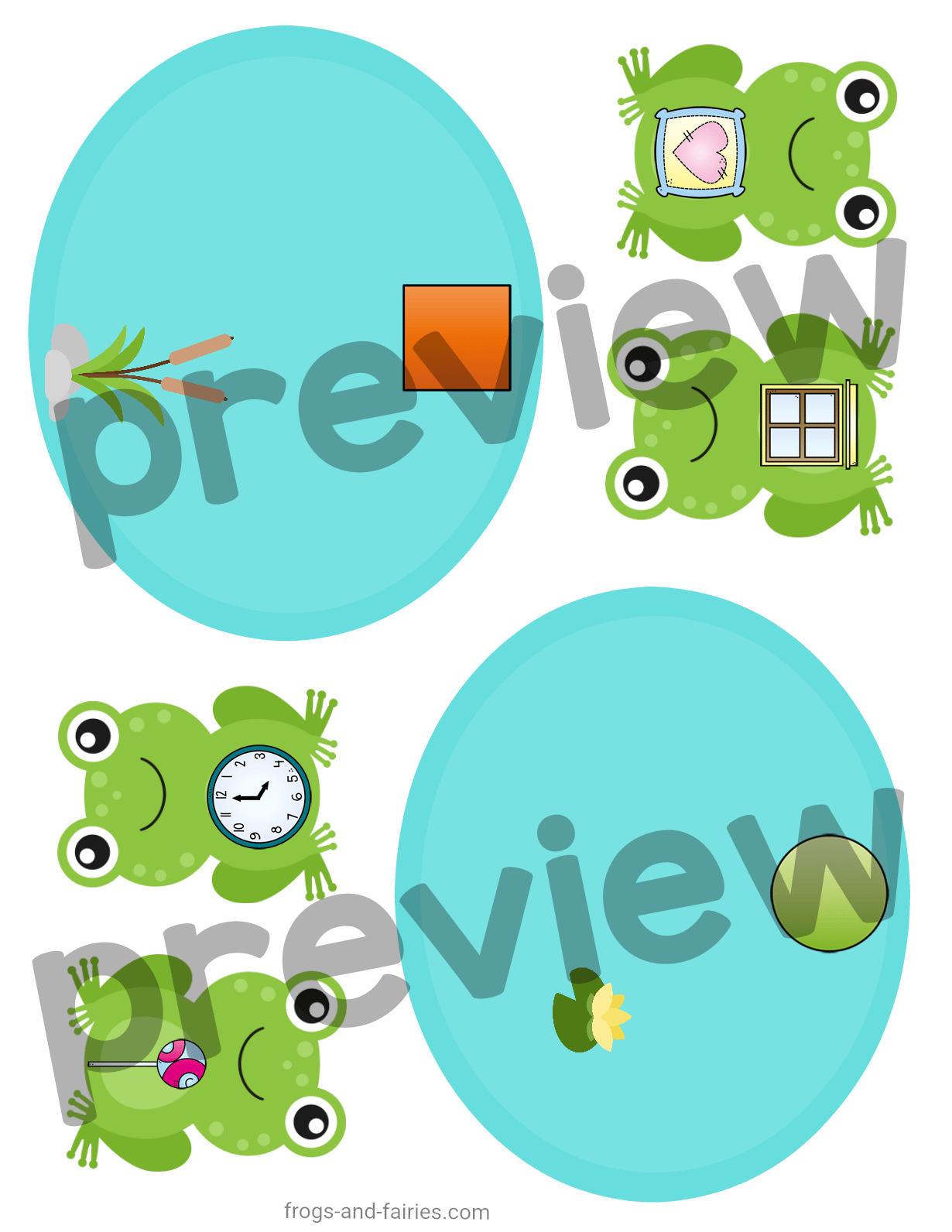 Frog-Themed Shape Matching Activity | 2D Shapes Hands-On Math Center